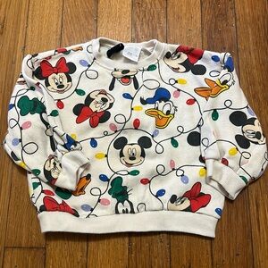 ZARA Mickey Mouse Christmas sweater size 12-18 months